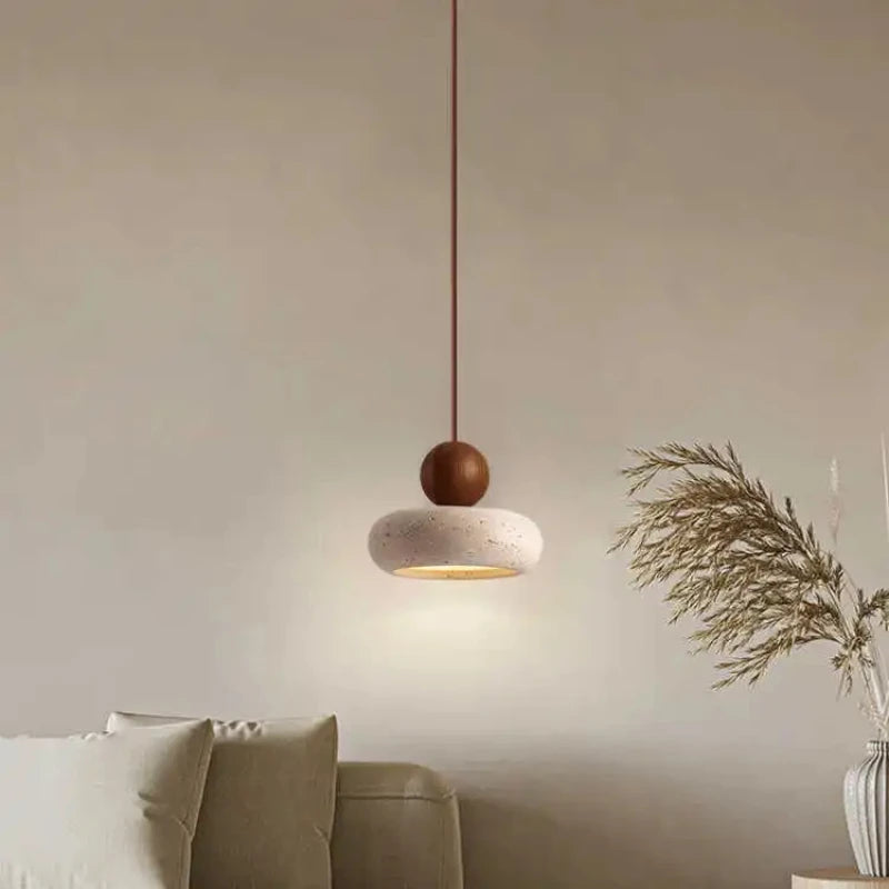 Natural Agate Stone Pendant Light for Elegant Restaurant and Bedroom Lighting