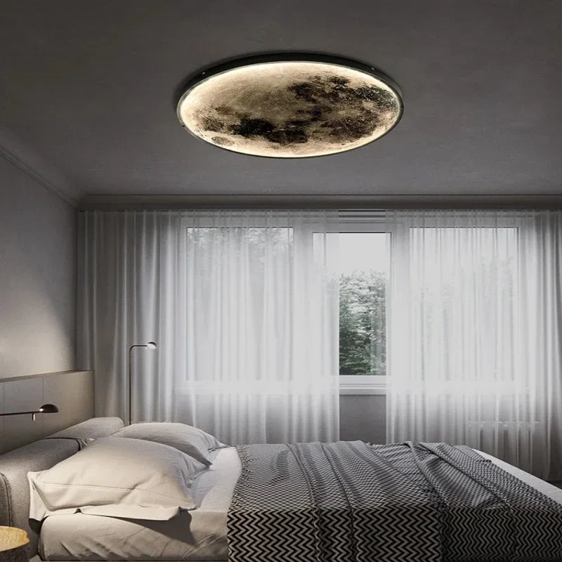 Nordic Lunar Wall Light for Modern Living Room and Bedroom Decor