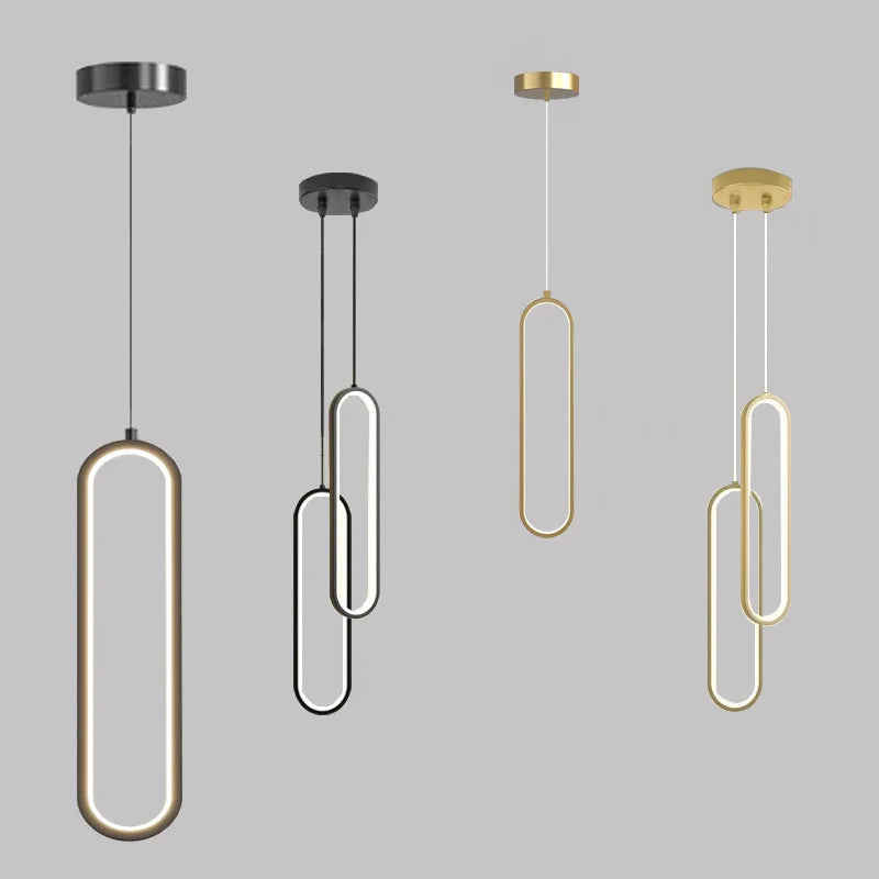 Modern Minimalist LED Pendant Chandelier for Living Rooms and Restaurants