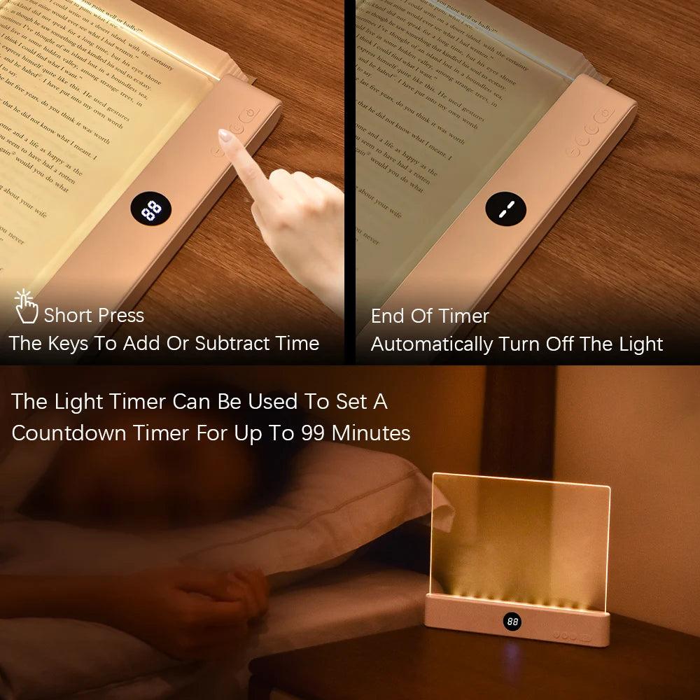 Portable LED Reading Light for Bedside and Travel Comfort
