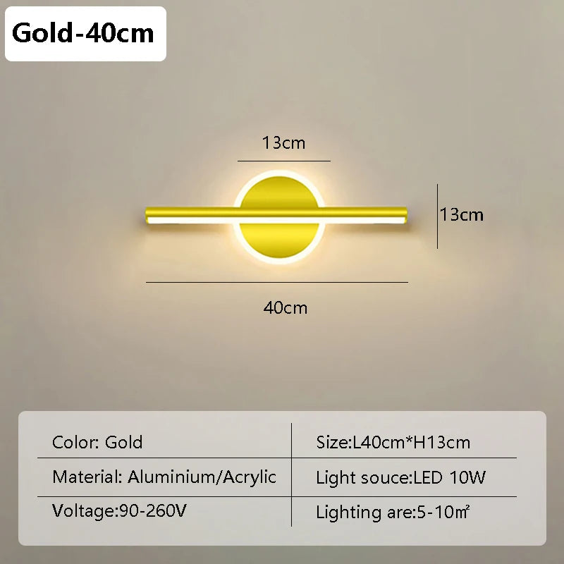 Modern LED Wall Sconce Strip Light for Bathroom Mirrors and Vanity