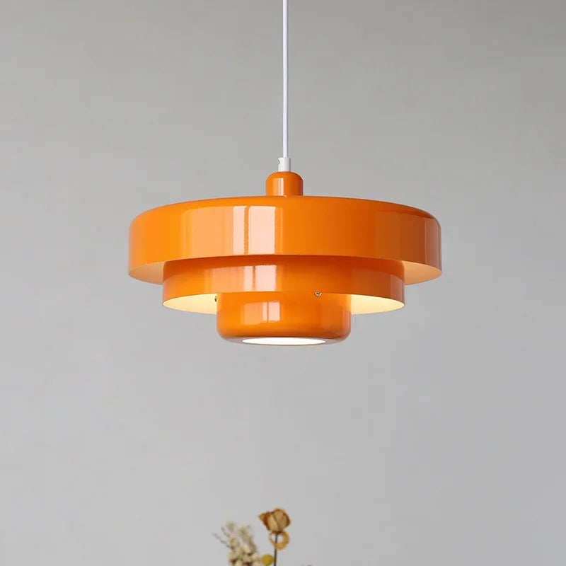 Mid-Century Orange Pendant Light for Restaurants and Modern Interiors