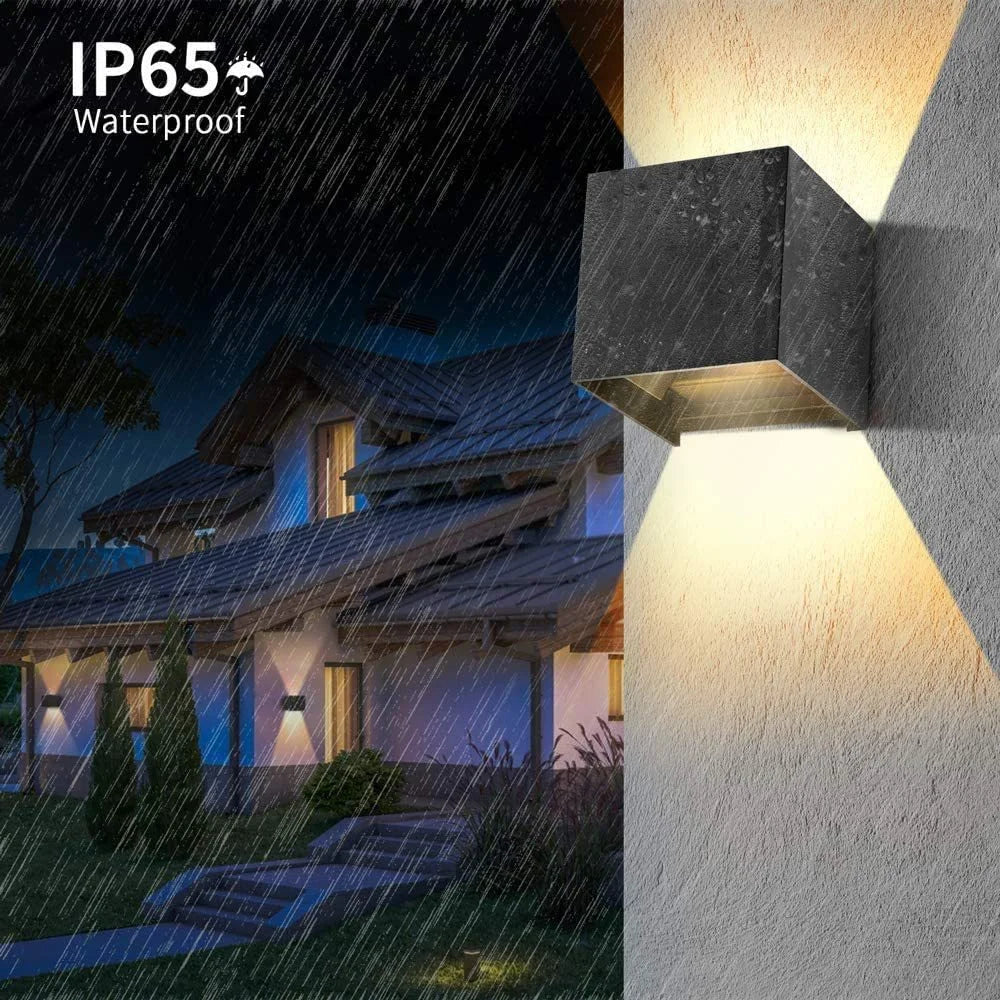 Modern LED Outdoor Wall Sconce for Garden and Patio Lighting