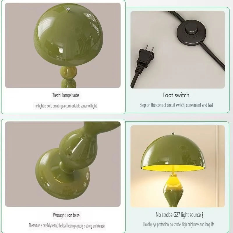 Modern Mushroom Floor Lamp for Nordic Living Room and Ambient Lighting