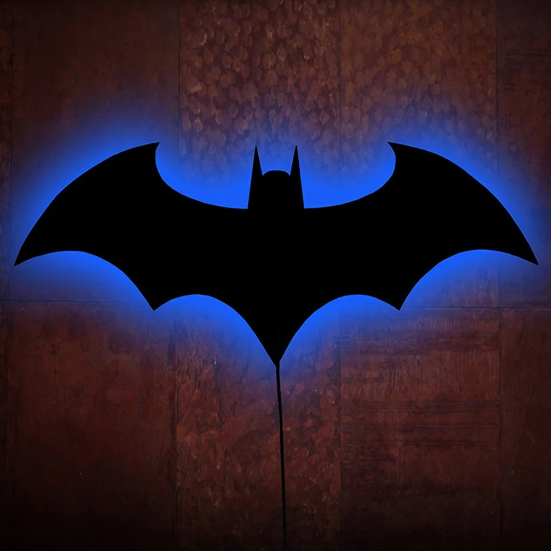 Modern Wooden Bat Wall Lamp for Bedroom and Atmospheric Decor