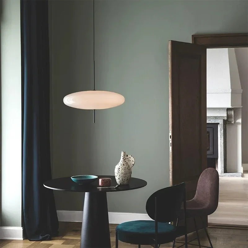 Nordic Saucer LED Pendant Light for Modern Living Rooms and Cafes