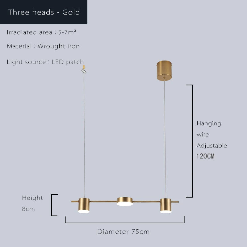Modern Dimmable LED Chandelier for Contemporary Dining Rooms and Kitchens
