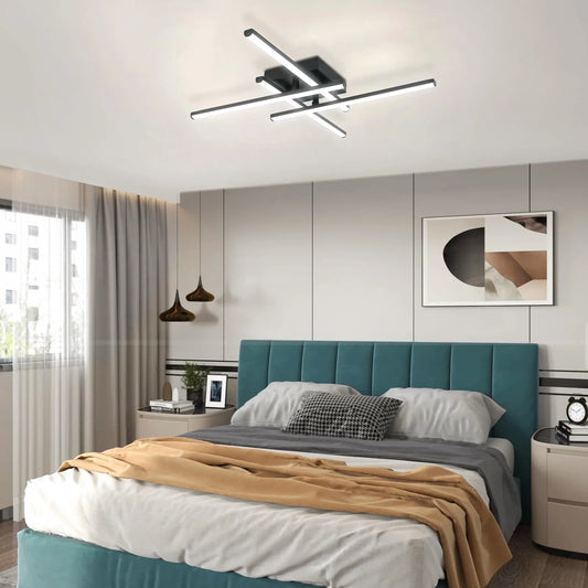Modern LED Flush Mount Ceiling Light for Living Room and Bedroom
