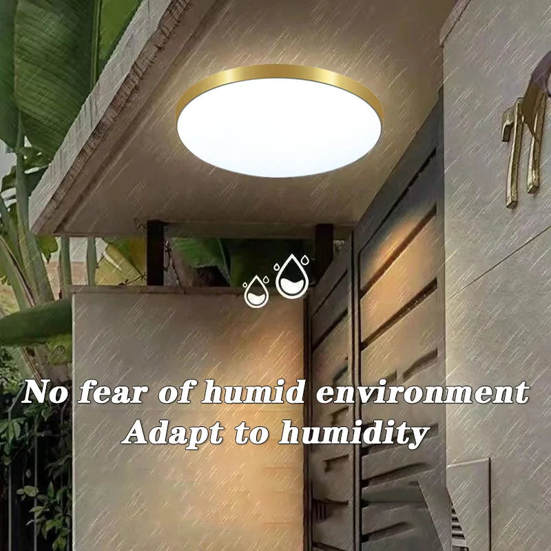 Modern Waterproof LED Ceiling Light for Bathrooms Kitchens and Hallways