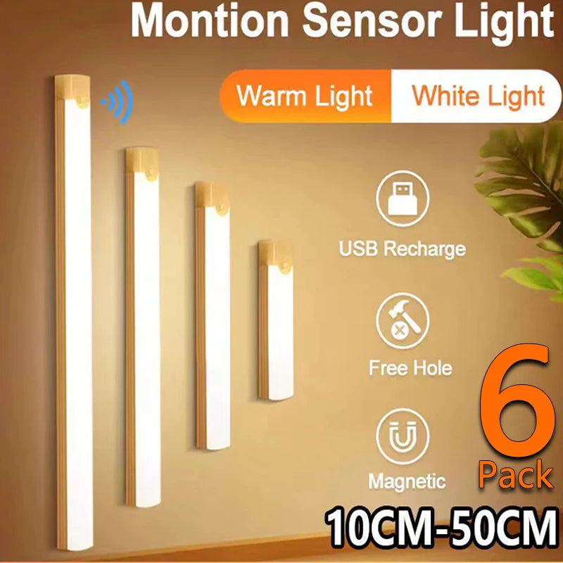 Motion Sensor LED Under Cabinet Light for Kitchens and Wardrobes