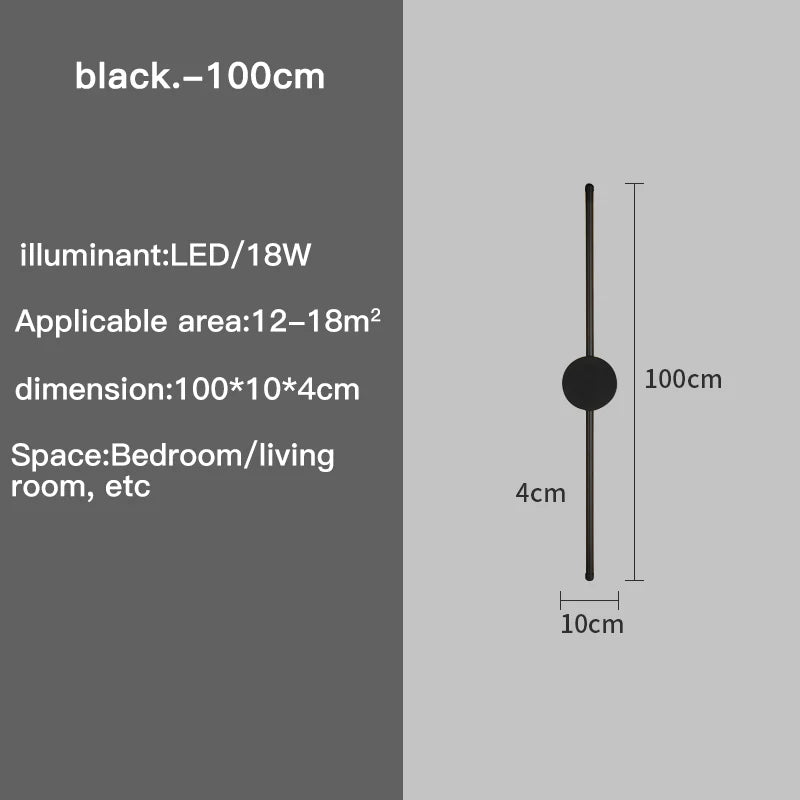 Modern Minimalist LED Wall Light for Bedroom and Hallway Decor