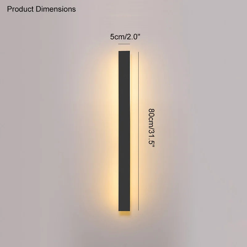 Minimalist LED Outdoor Wall Lamp for Modern Garden and Terrace Lighting
