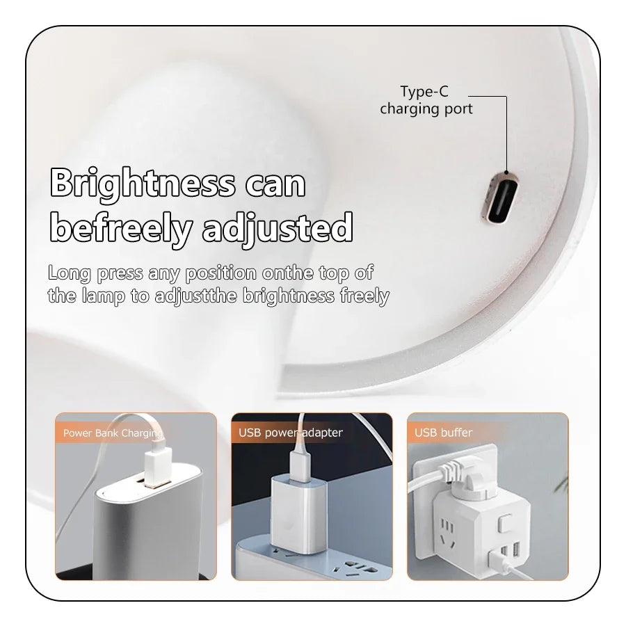 Rechargeable Wireless Table Lamp for Modern Restaurants and Office Desks