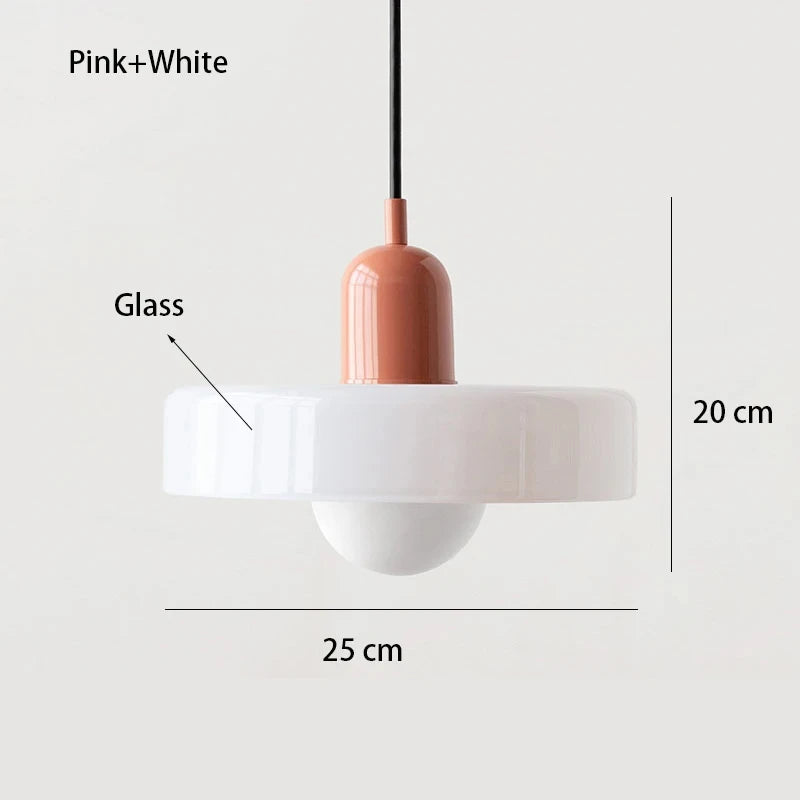Bauhaus Glass Pendant Chandelier for Stylish Dining Rooms and Cafes