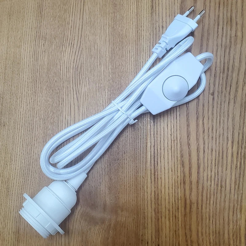 Adjustable E27 Lamp Holder with Dimmer Cord for Modern Accent Lighting