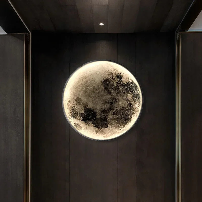Nordic Lunar Wall Light for Modern Living Room and Bedroom Decor