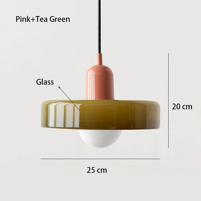 Bauhaus Glass Pendant Chandelier for Stylish Dining Rooms and Cafes