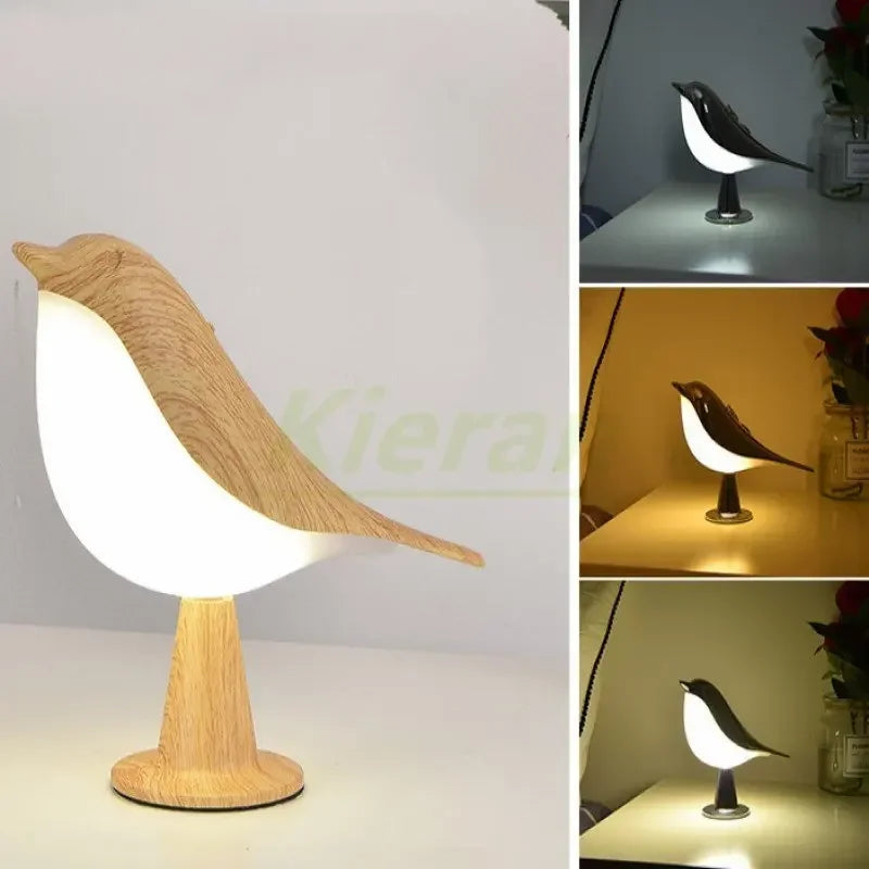 Modern Nordic Bird LED Desk Lamp for Bedside and Study Lighting