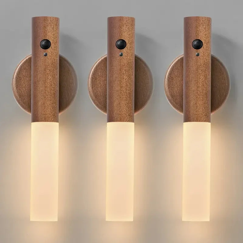 Rechargeable Motion Sensor LED Wall Lamp for Hallways and Modern Home Decor