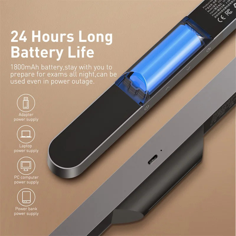 Magnetic Rechargeable LED Desk Lamp for Professional Office and Study Spaces