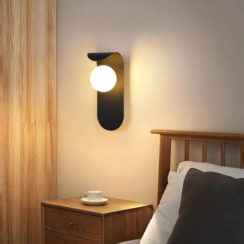 Modern LED Wall Lamp for Hallways and Minimalist Bedroom Interiors