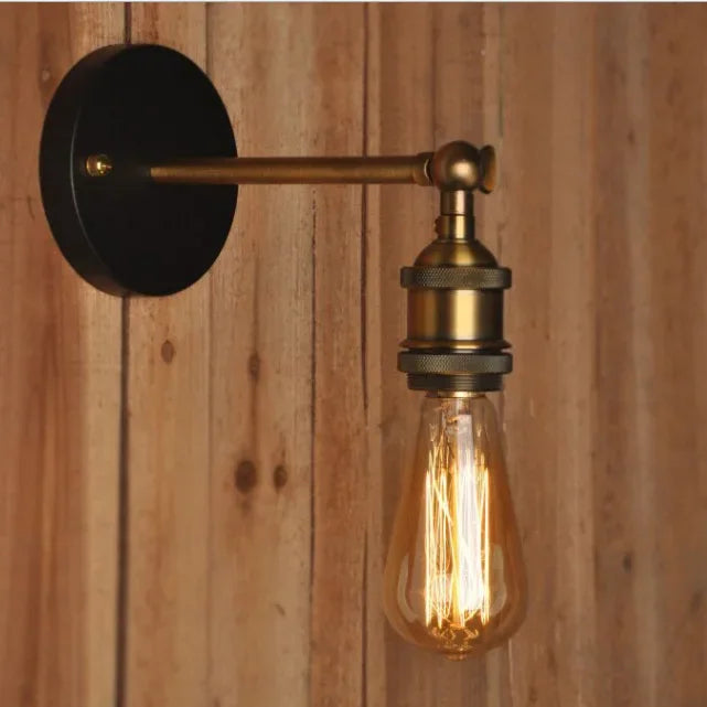 Industrial Retro Single Wall Sconce for Living Rooms and Hallways