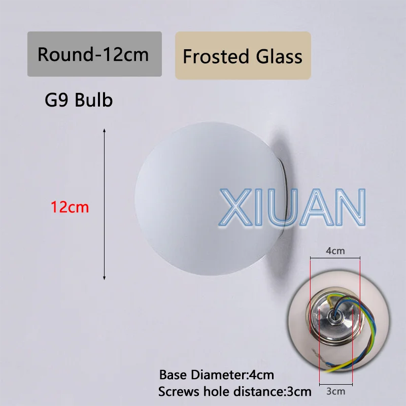 Bauhaus Glass Globe Wall Sconce for Modern Bedrooms and Bathrooms