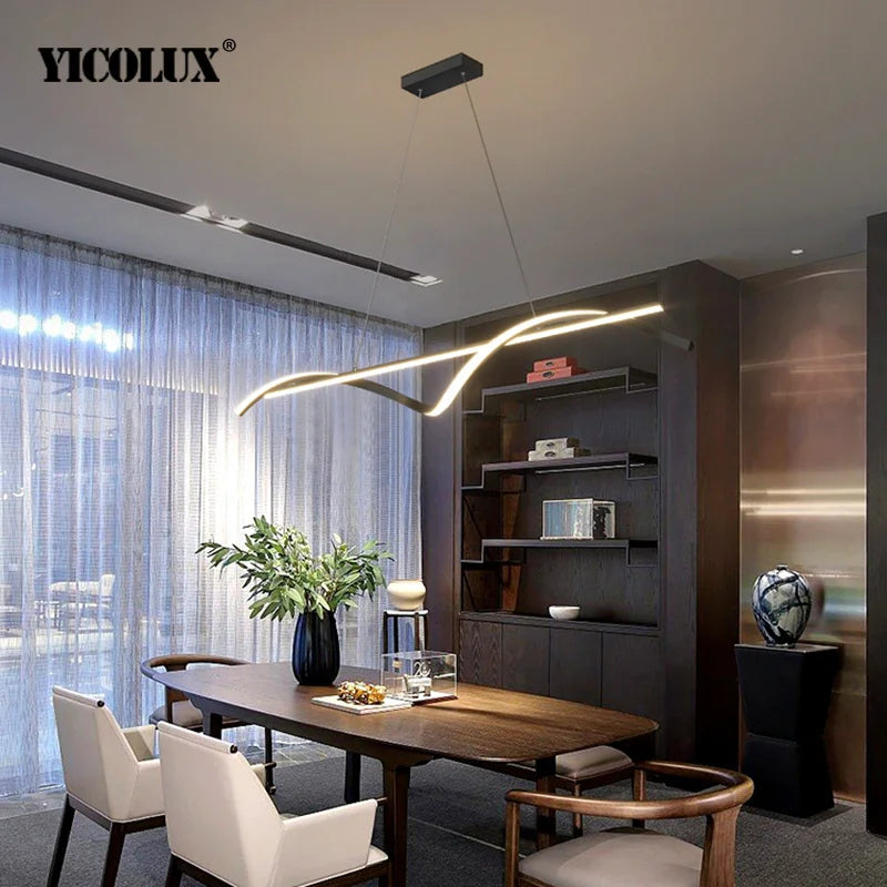 Minimalist LED Pendant Light for Modern Dining Rooms and Kitchens