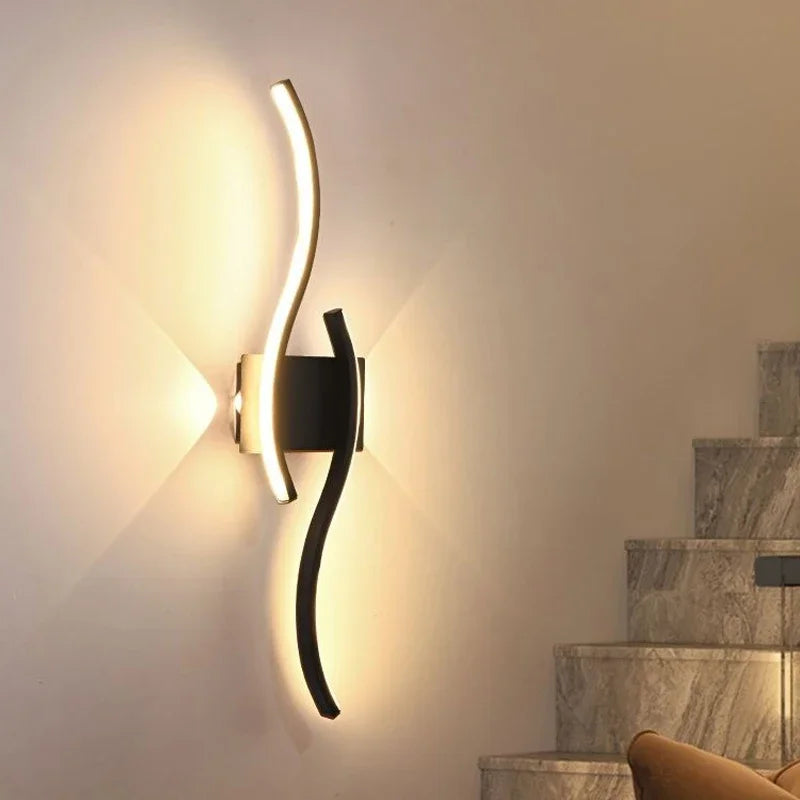 Modern LED Long Strip Wall Sconce for Living Rooms and Restaurants