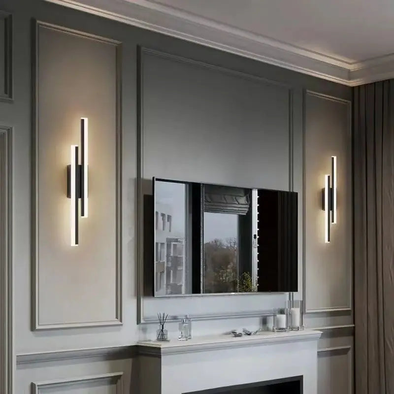 Modern Copper Wall Sconce with Acrylic Shade for Living Rooms and Hallways