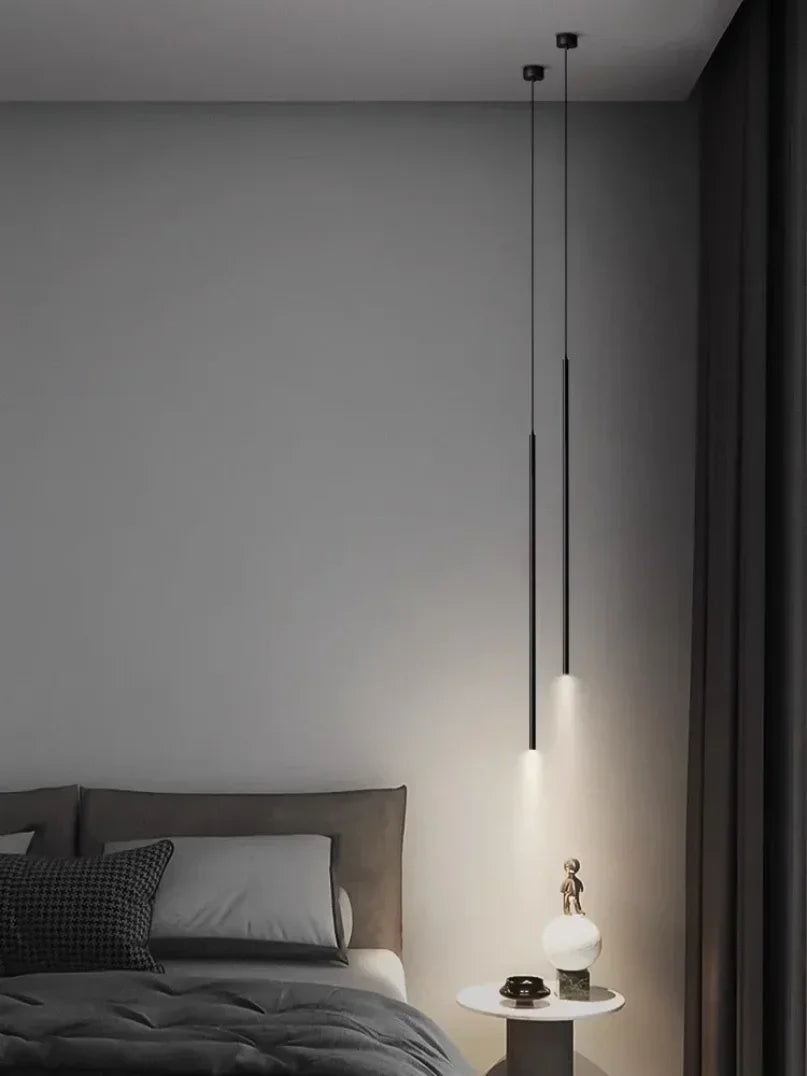 Modern Minimalist LED Pendant Light for Bedroom Bedside and Coffee Bar Decor