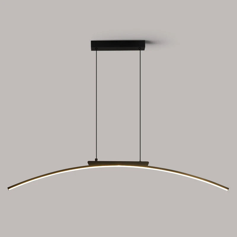 Modern Arc LED Pendant Light for Kitchen Islands and Dining Rooms