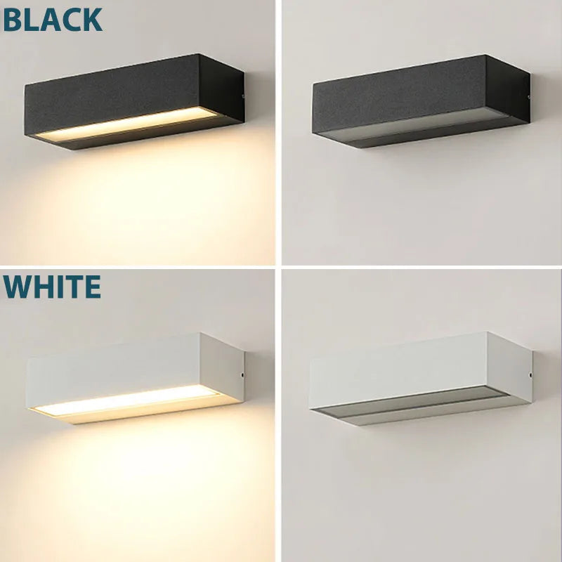 Modern LED Outdoor Wall Sconce for Porch and Patio Exterior Lighting