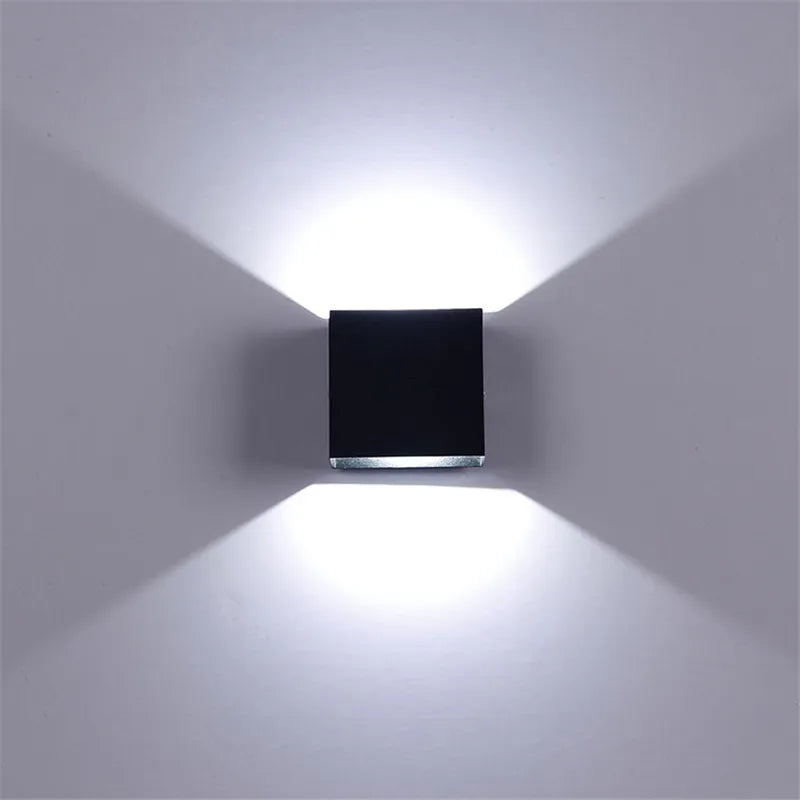 Modern Aluminium Cube LED Wall Lamp for Bedroom and Living Room