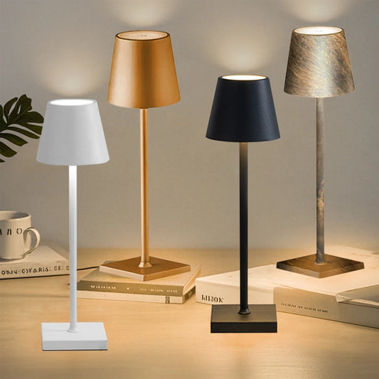 Rechargeable Wireless Table Lamp for Modern Restaurants and Office Desks