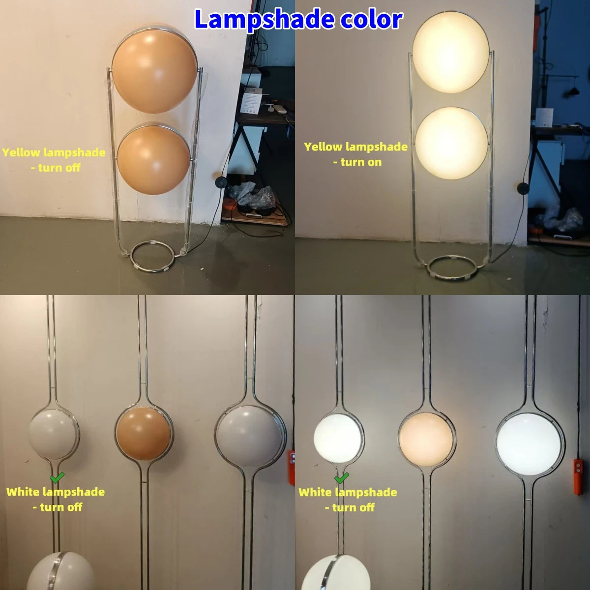 Modern Chrome and Acrylic Globe Floor Lamp for Hotel and Living Rooms