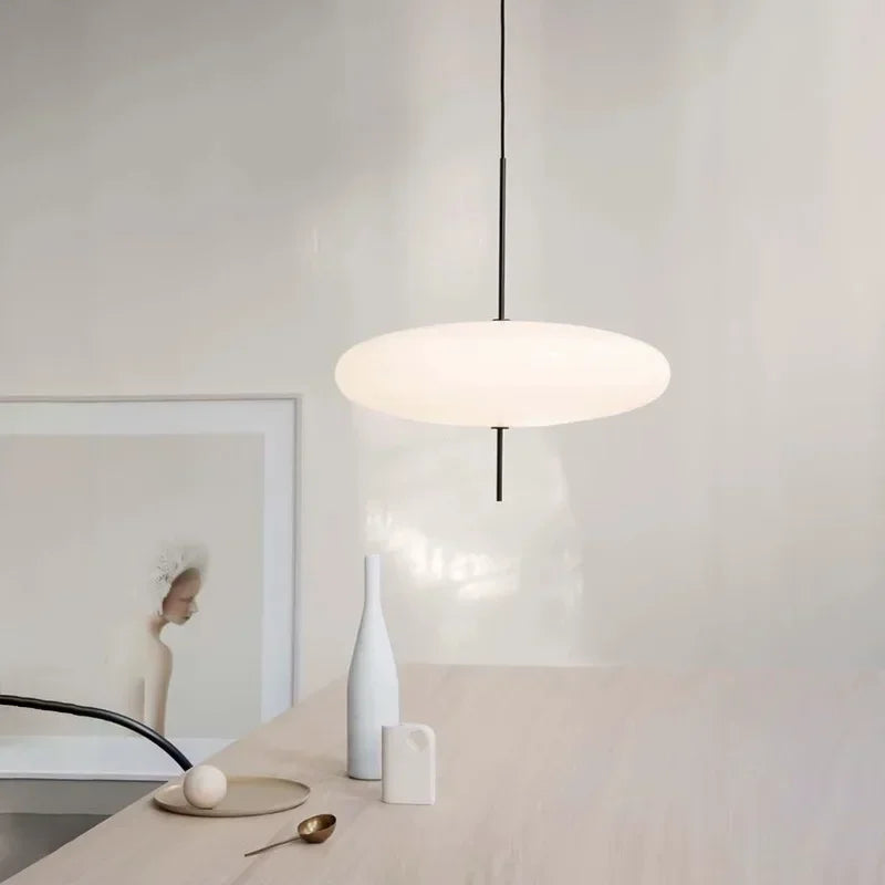 Nordic Saucer LED Pendant Light for Modern Living Rooms and Cafes
