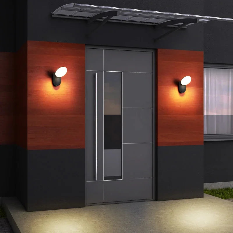Modern Motion Sensor LED Outdoor Wall Light for Gardens and Pathways