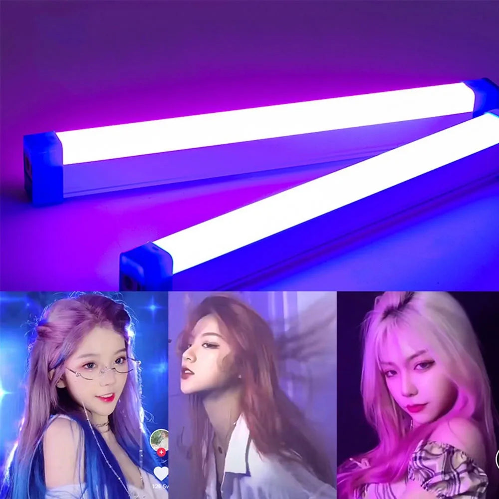 Portable RGB LED Light Stick for Ambient Room Lighting and Photography