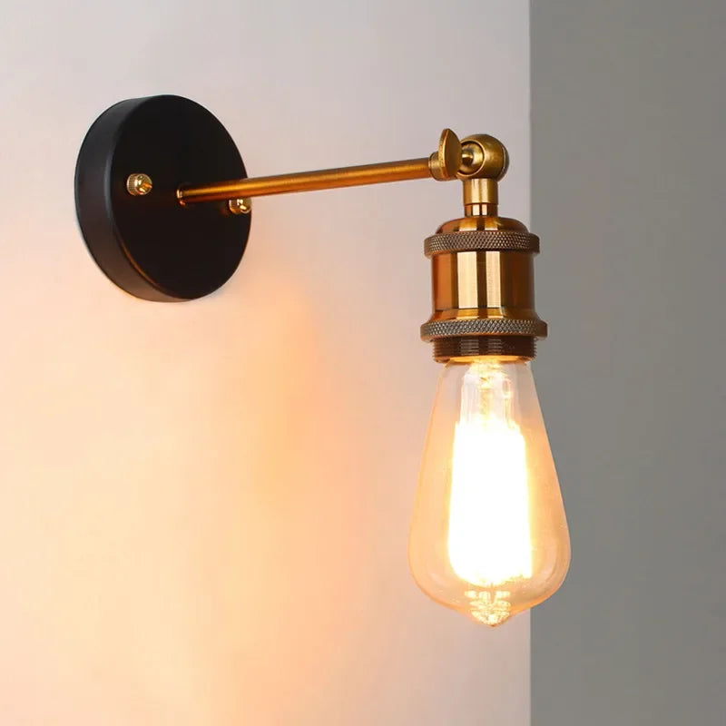 Industrial Retro Single Wall Sconce for Living Rooms and Hallways