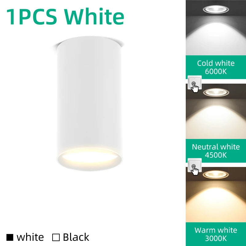 Adjustable GU10 LED Ceiling Spotlight for Modern Kitchens and Retail Spaces