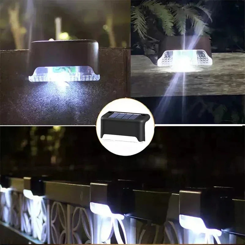 Modern LED Solar Step Light for Garden Decks and Outdoor Paths