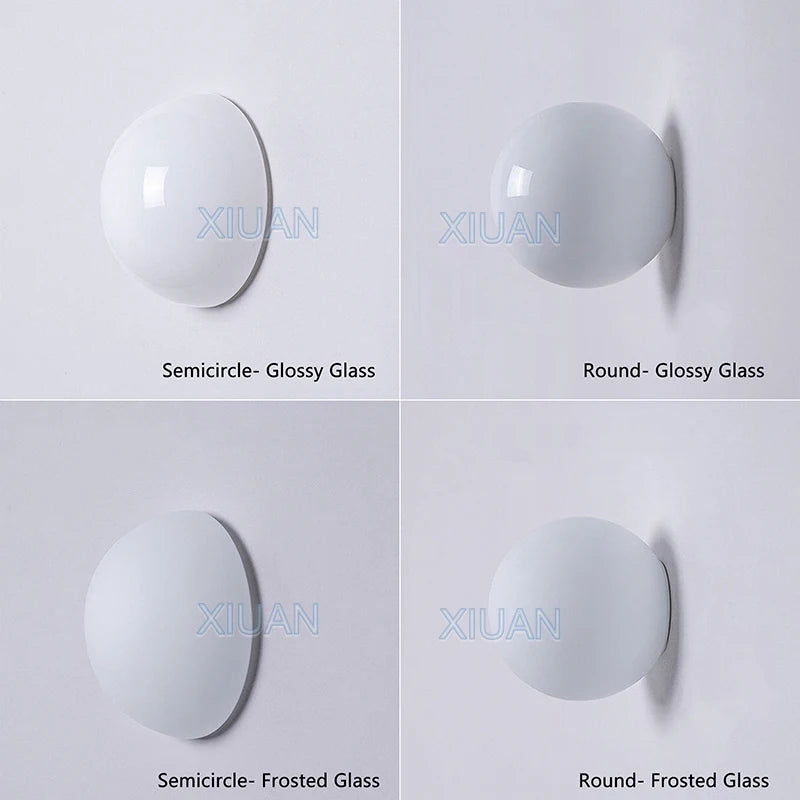 Bauhaus Glass Globe Wall Sconce for Modern Bedrooms and Bathrooms