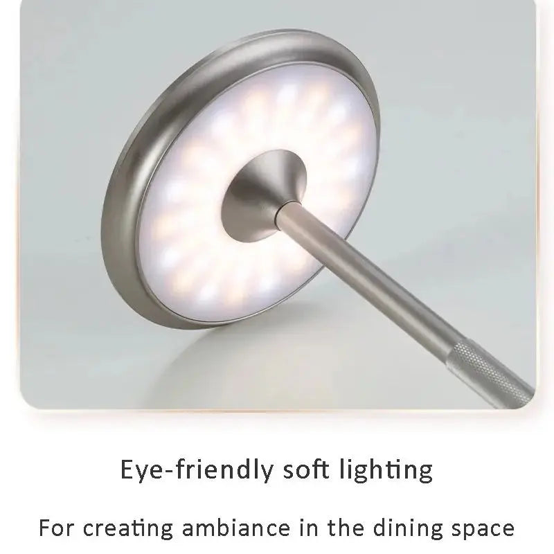 Portable Retro Rechargeable LED Table Lamp for Cafes and Bedside Tables
