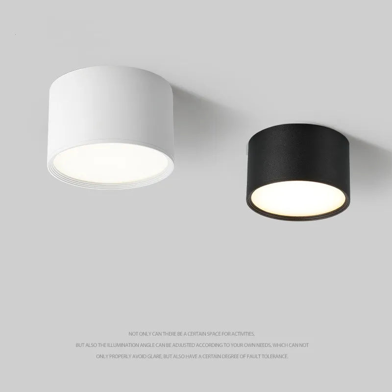 Ultra-Thin LED Surface Mounted Downlight for Modern Office and Corridor Lighting