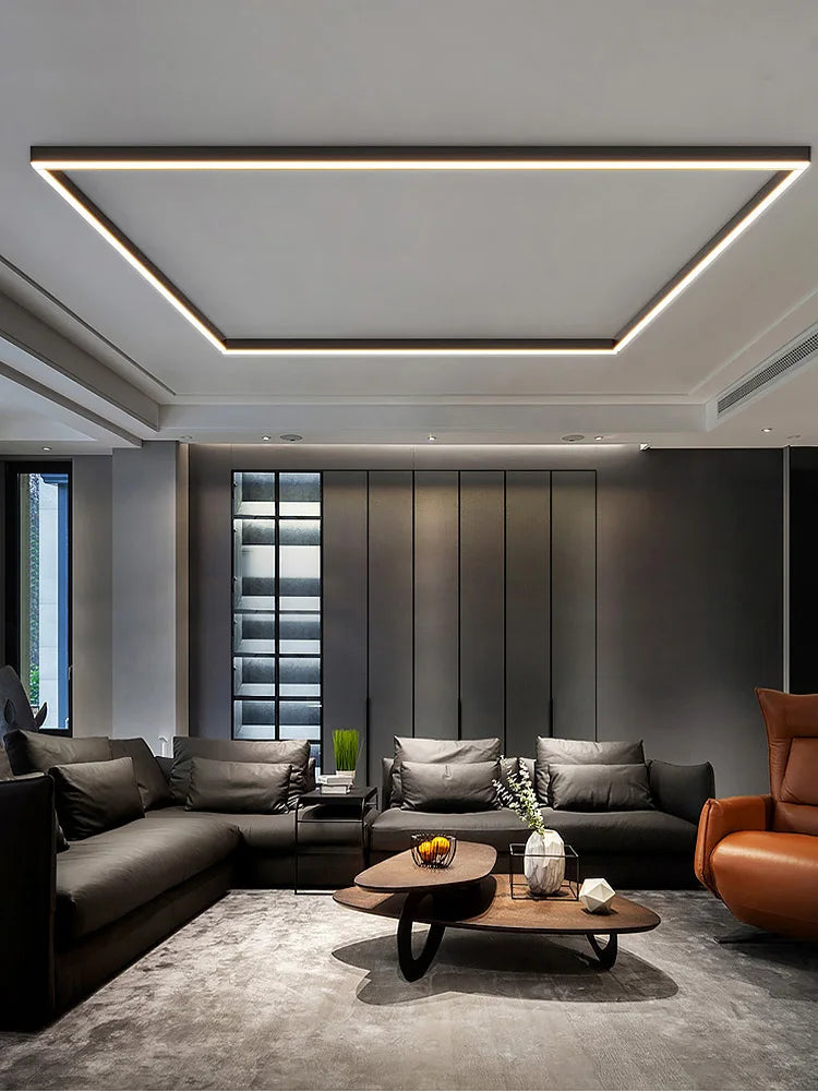 Modern Nordic LED Strip Ceiling Light for Kitchens and Living Rooms