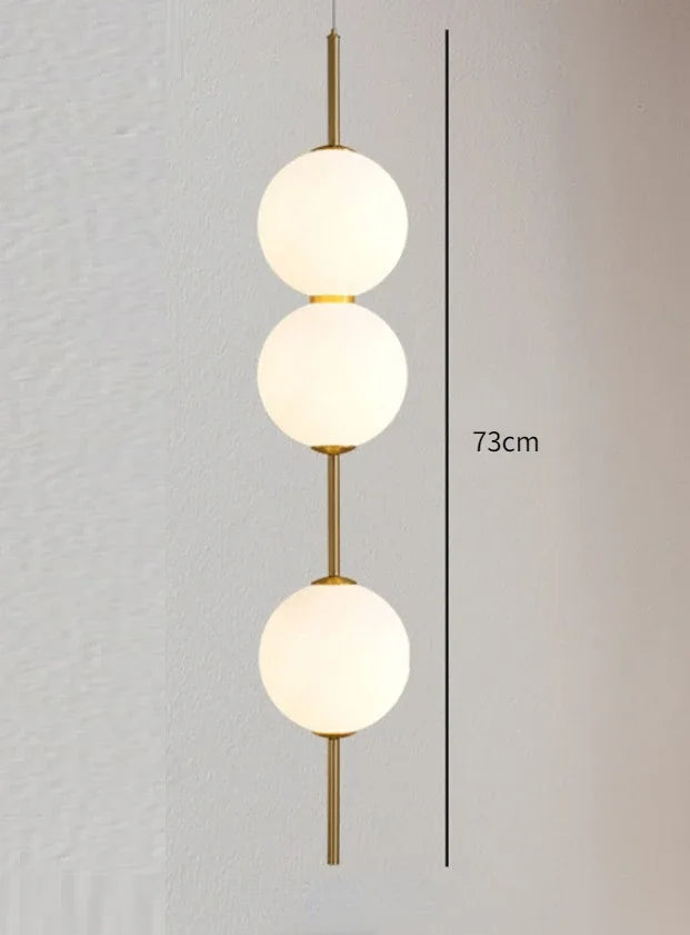 Modern Glass Ball Pendant Light for Bedroom and Entryway Decor