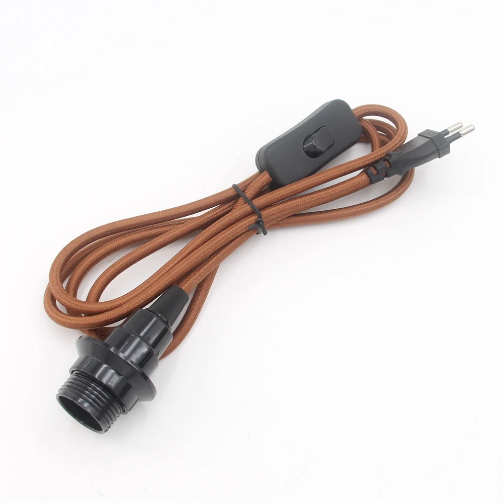 Adjustable Pendant Light Cord with Switch for Bedroom and Home Lighting