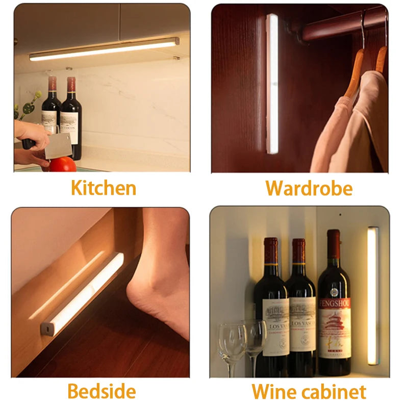 Wireless Motion Sensor LED Light for Kitchen Cabinets and Stairways