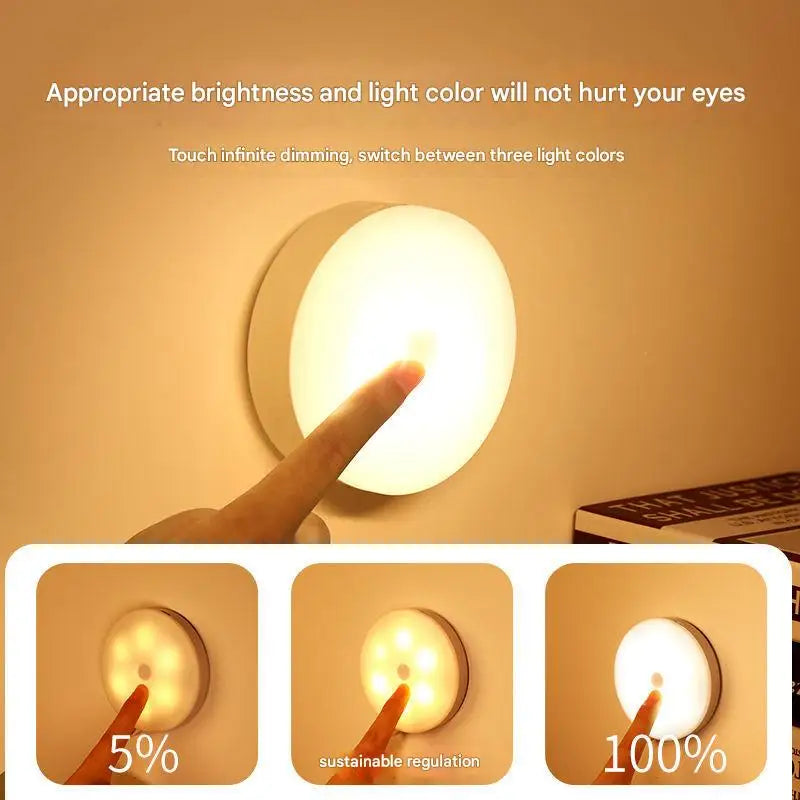 Rechargeable Magnetic Desk Lamp for Student Study and Bedside Lighting